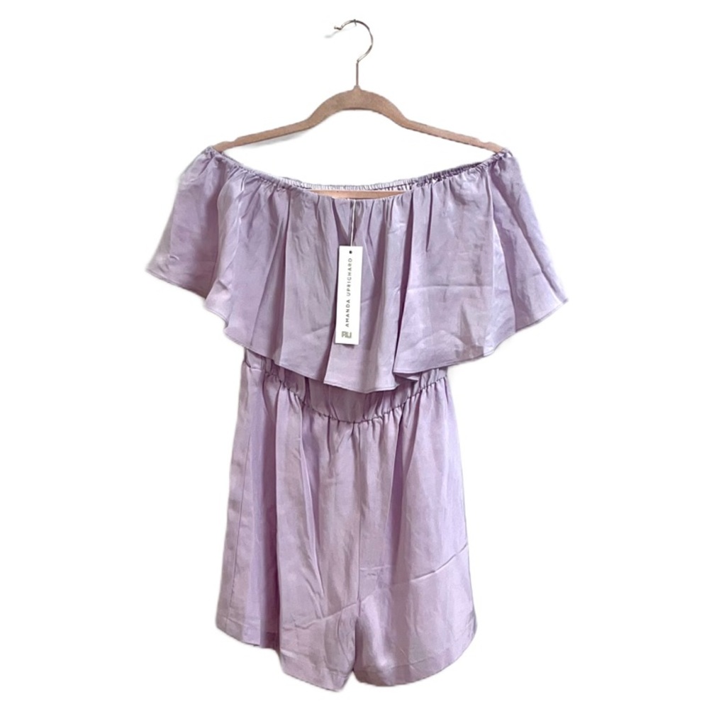 NWT Amanda Uprichard Silk Romper Dress